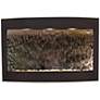 Calming Waters Mirrored Textured Black 35"H Wall Fountain