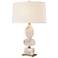 Calmness 30" High 1-Light Table Lamp - White - Includes LED Bulb