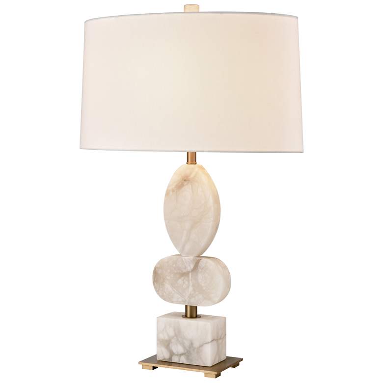 Image 1 Calmness 30 inch High 1-Light Table Lamp - White - Includes LED Bulb