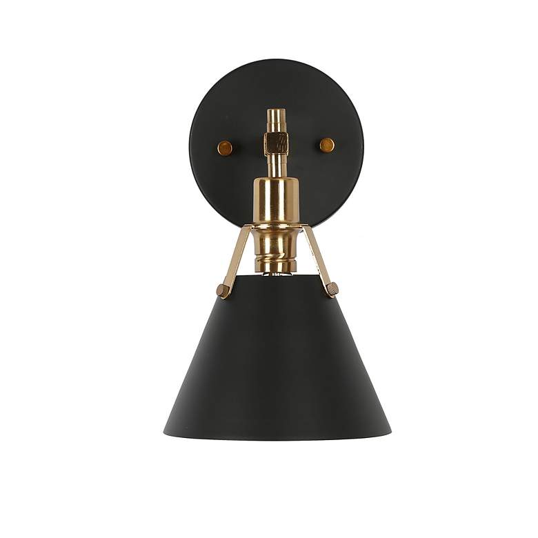 Image 2 Calne 1-Light 6.1" Wide Black Bath Light more views