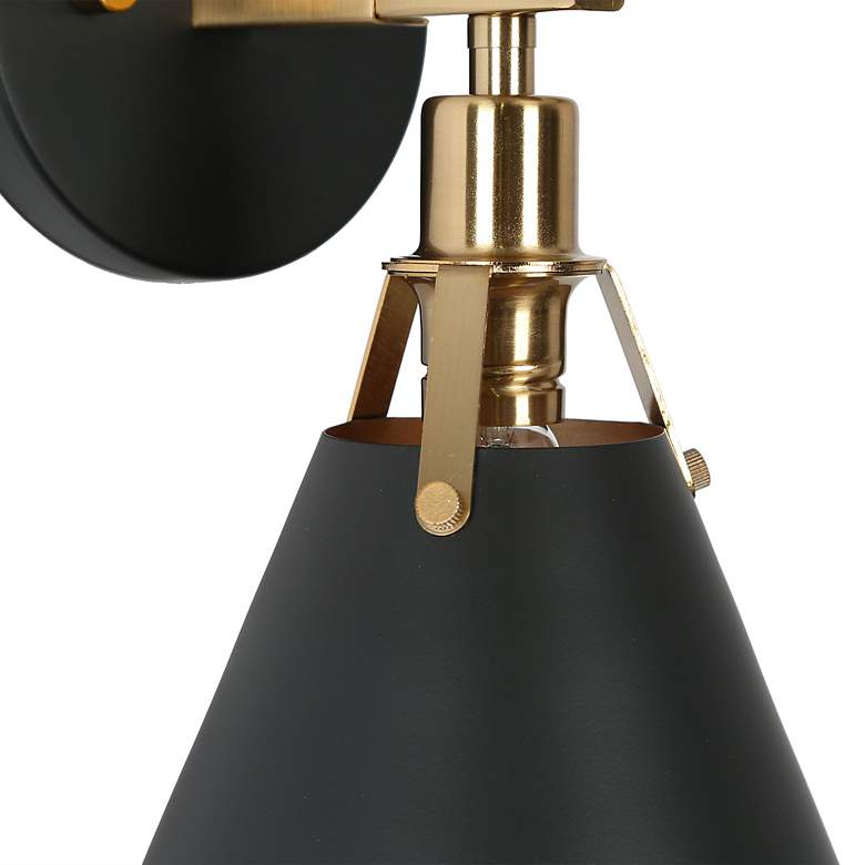 Image 3 Calne 1-Light 6.1" Wide Black Bath Light more views