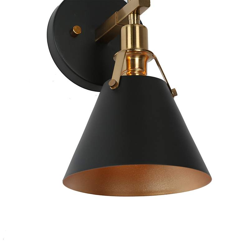 Image 4 Calne 1-Light 6.1" Wide Black Bath Light more views