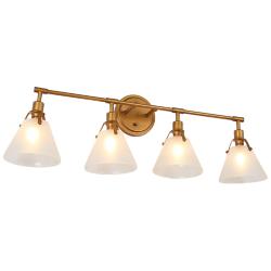 Calne 4-Light 31.5" Gold Bath Light