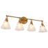 Calne 4-Light 31.5" Gold Bath Light