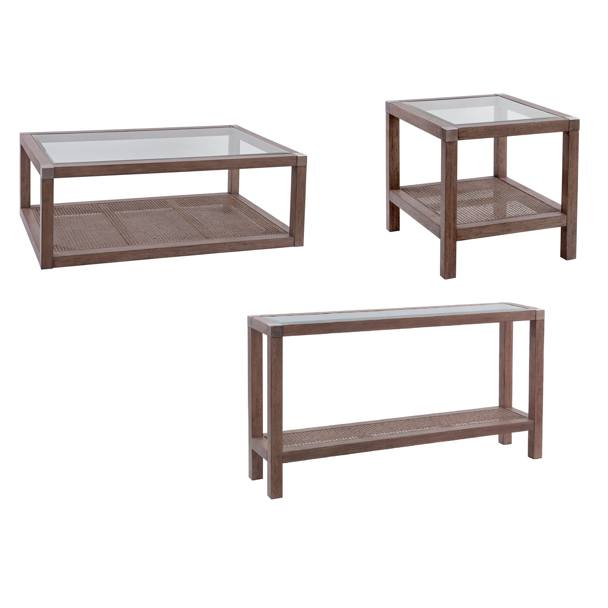 Image 2 Calum 24" Tall Brown End Table more views