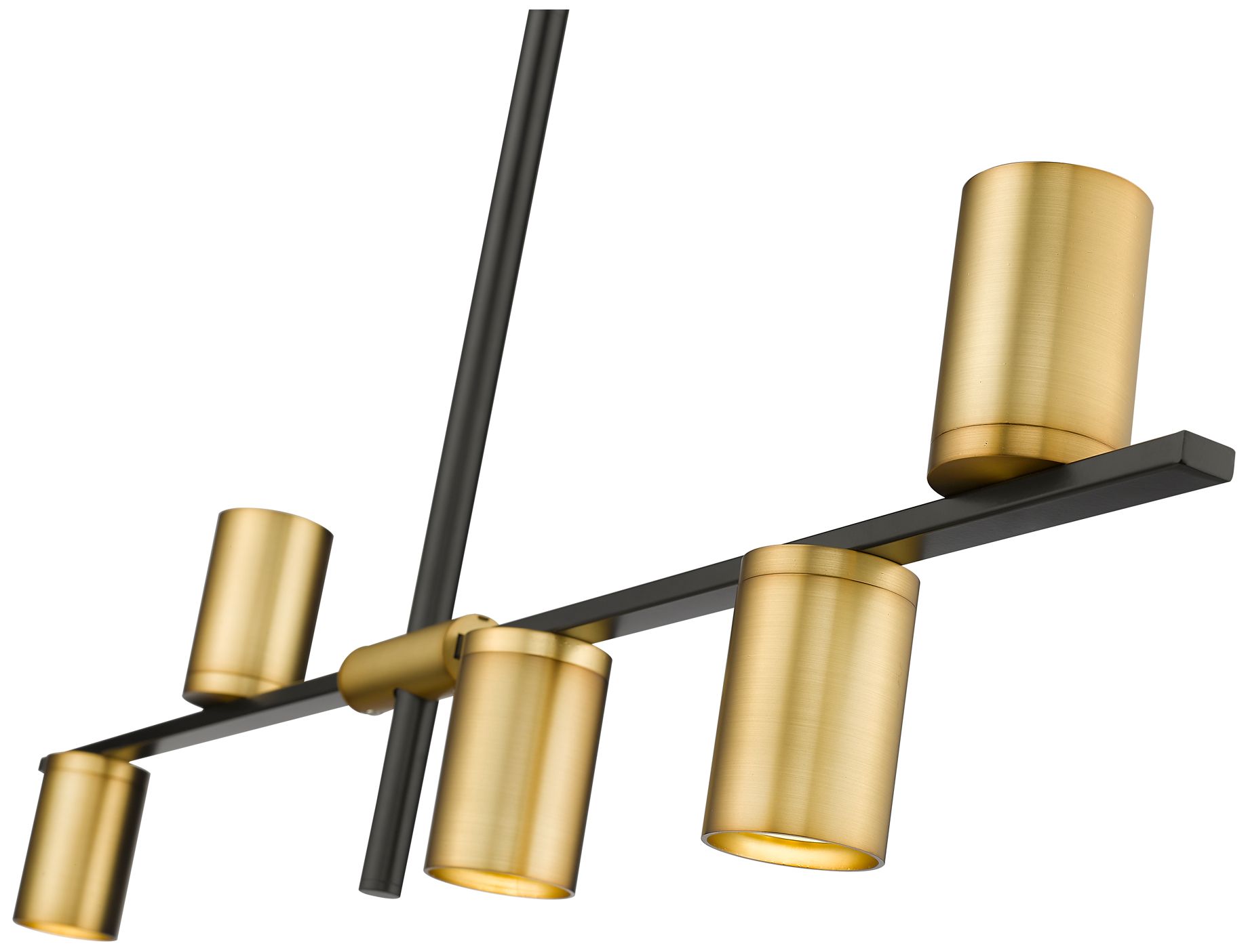 Image 6 Calumet 38" Wide Matte Black 5-Light Linear Pendant more views
