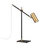 5_Calumet by Z-Lite Matte Black + Olde Brass 1 Light Table Lamp more views
