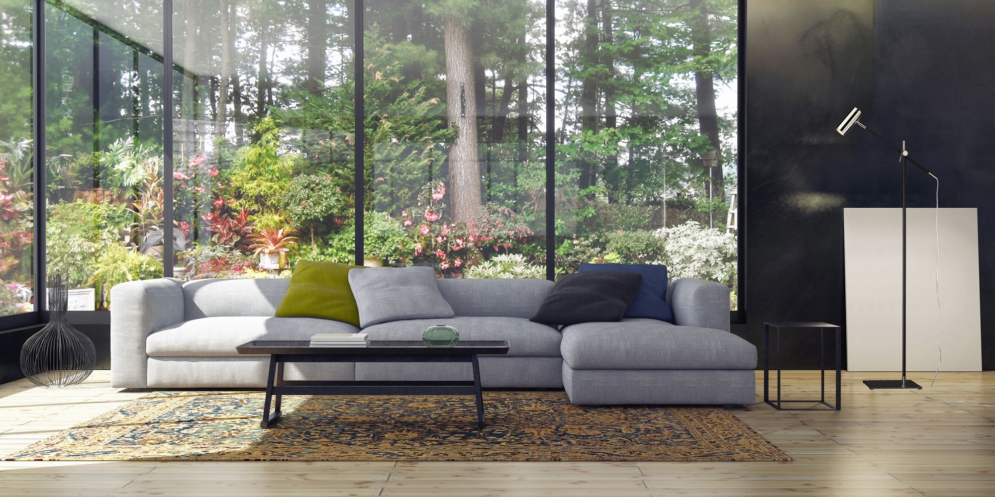 Image 3 Calumet by Z-Lite Matte Black + Polished Nickel 1 Light Floor Lamp more views