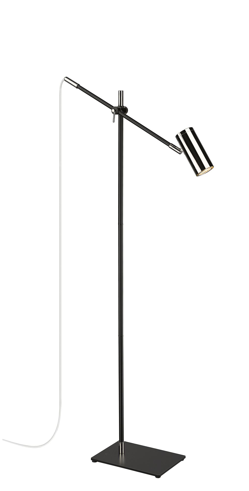 Image 5 Calumet by Z-Lite Matte Black + Polished Nickel 1 Light Floor Lamp more views