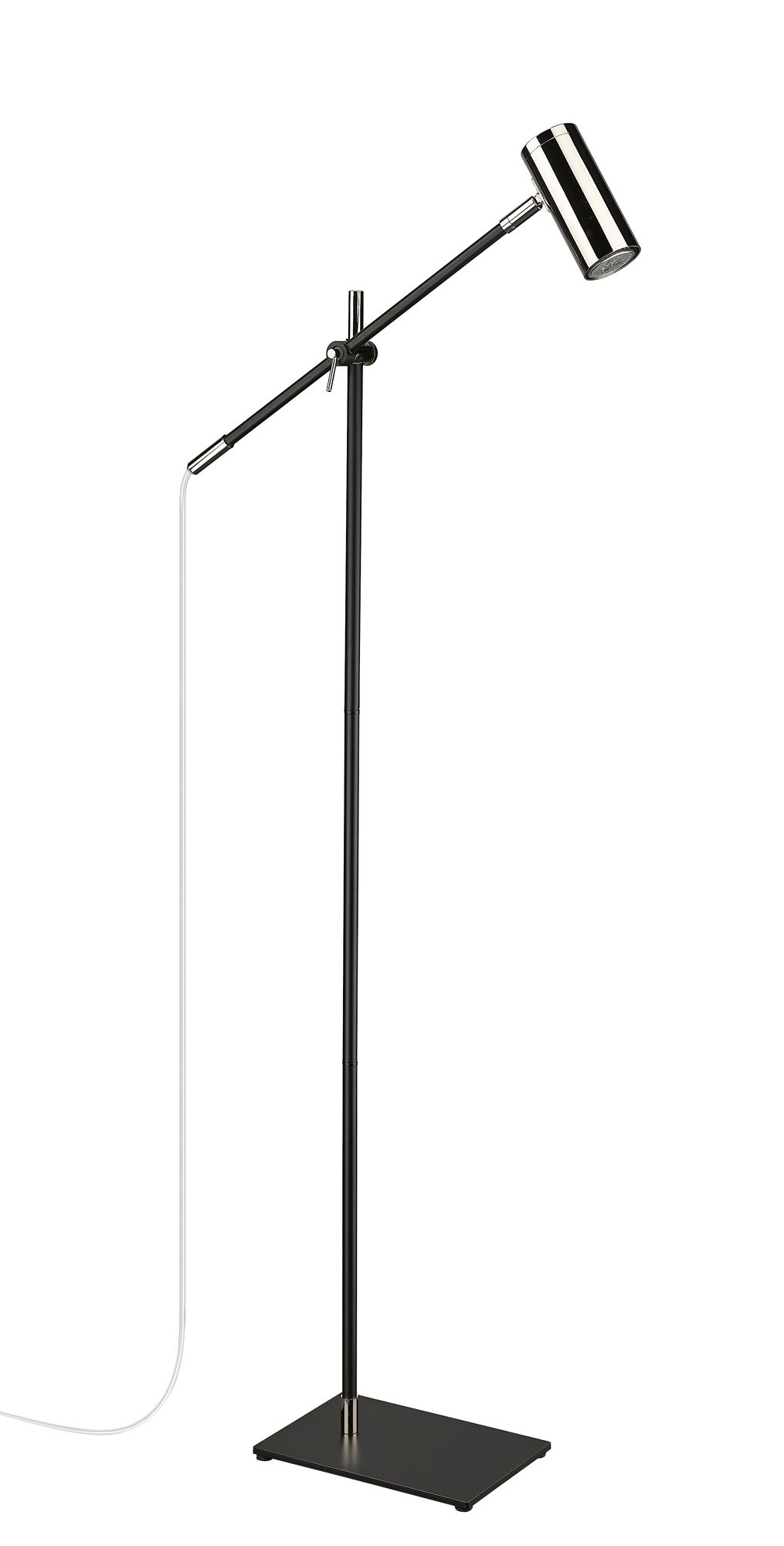 Image 7 Calumet by Z-Lite Matte Black + Polished Nickel 1 Light Floor Lamp more views