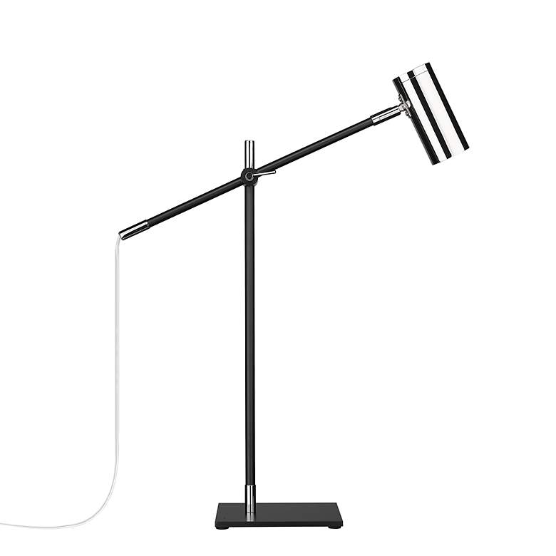Image 5 Calumet by Z-Lite Matte Black + Polished Nickel 1 Light Table Lamp more views