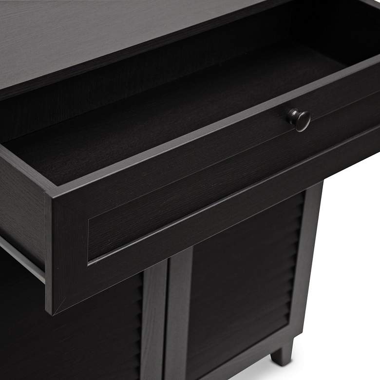Image 3 Calvin 30 3/4" Wide Espresso Finish Shoe Cabinet more views