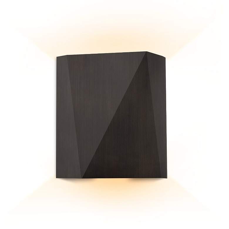 Image 1 Calx 9.07" Bronze Uplight & Downlight Dimmable 3000K LED Outdoor S
