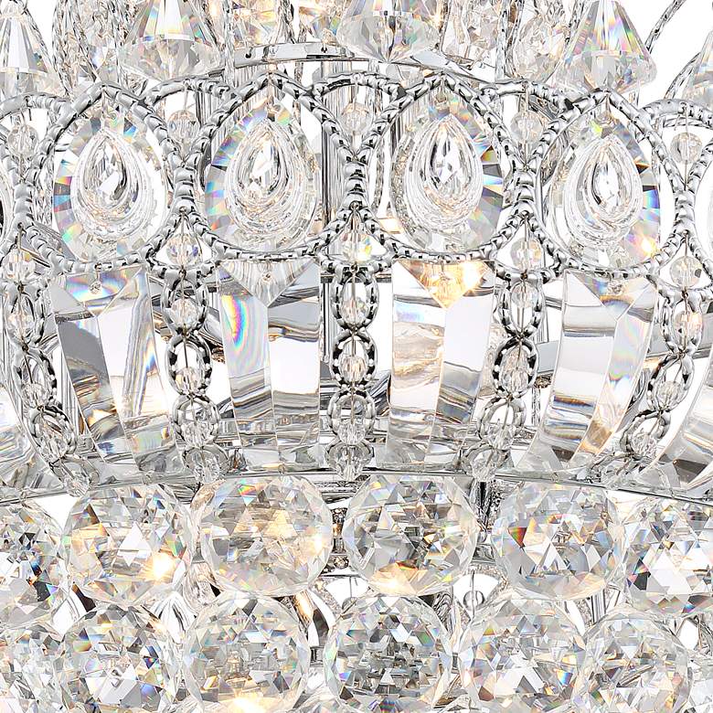Image 4 Calylah 21 1/2 inch Wide Chrome and Crystal Chandelier more views