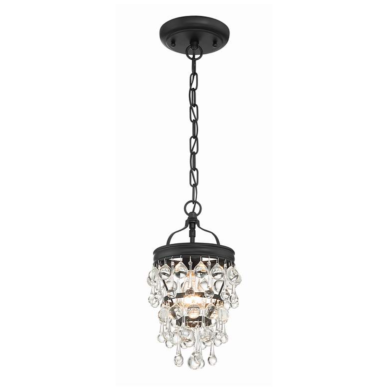 Image 1 Calypso 1 Light Matte Black Mini Chandelier