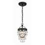 1_Calypso 1 Light Matte Black Mini Chandelier