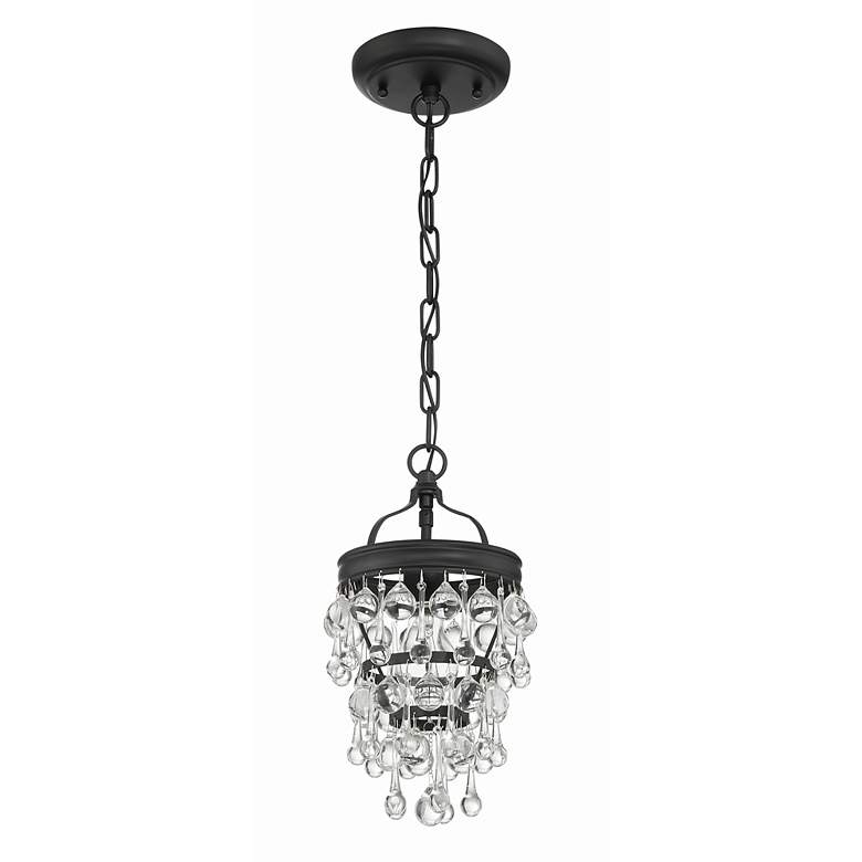 Image 2 Calypso 1 Light Matte Black Mini Chandelier more views