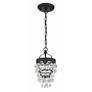 2_Calypso 1 Light Matte Black Mini Chandelier more views