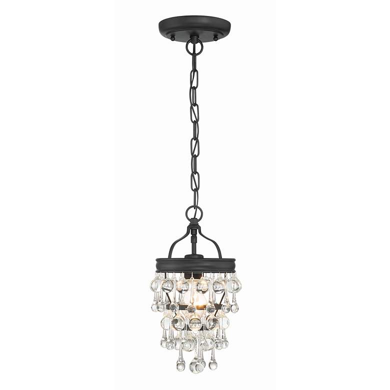 Image 3 Calypso 1 Light Matte Black Mini Chandelier more views