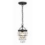 3_Calypso 1 Light Matte Black Mini Chandelier more views