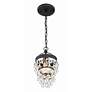 4_Calypso 1 Light Matte Black Mini Chandelier more views