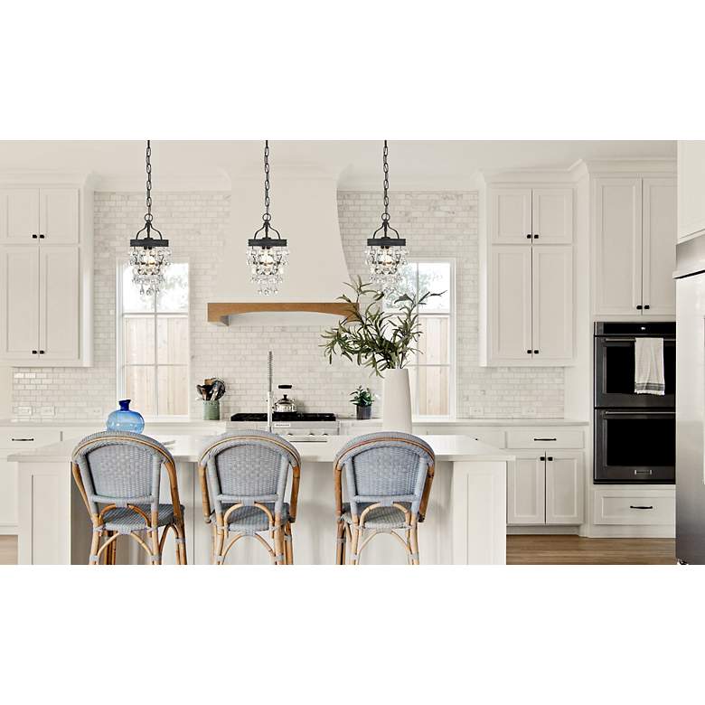 Image 5 Calypso 1 Light Matte Black Mini Chandelier more views