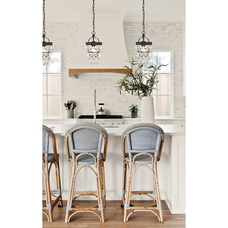 Image 6 Calypso 1 Light Matte Black Mini Chandelier more views