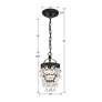 7_Calypso 1 Light Matte Black Mini Chandelier more views