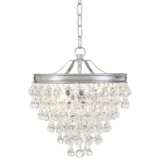 Calypso 12&quot; Wide Crystal and Chrome Chandelier