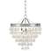 Calypso 12" Wide Crystal and Chrome Chandelier