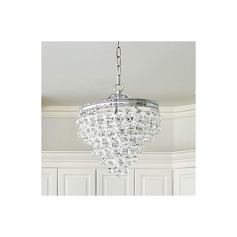 Image 1 Calypso 12 inch Wide Crystal and Chrome Chandelier