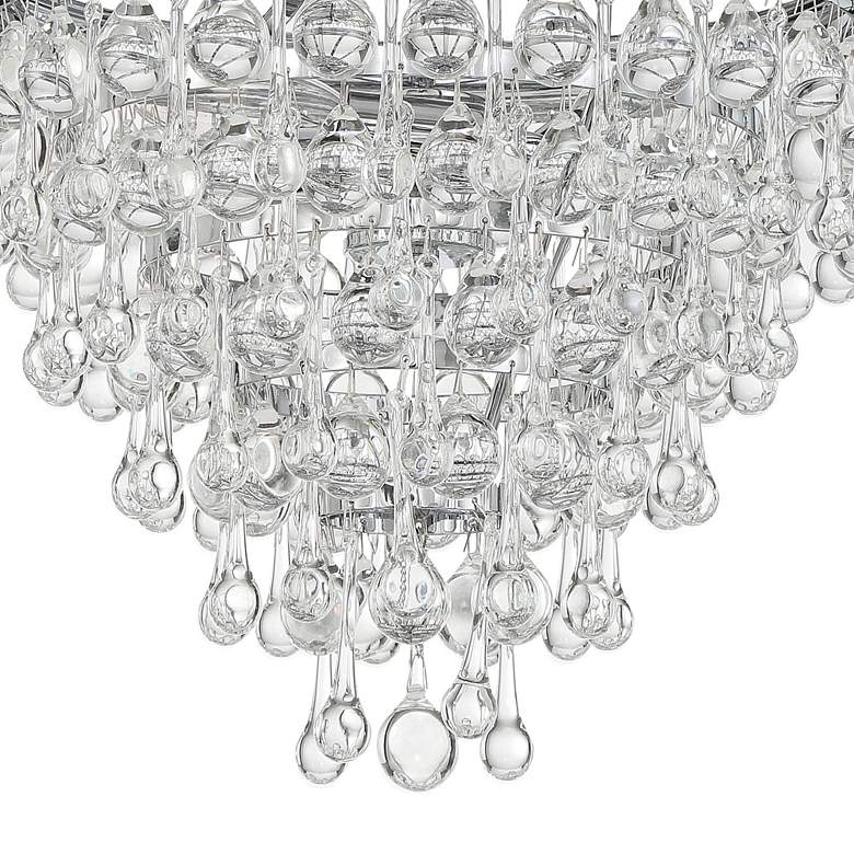 Image 4 Calypso 12" Wide Crystal and Chrome Chandelier more views