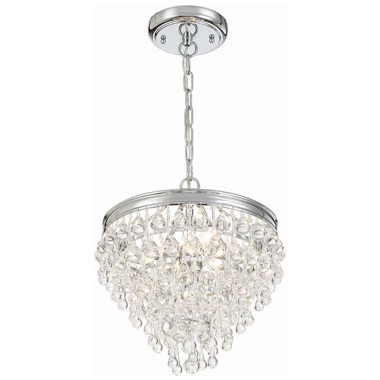 Image 6 Calypso 12" Wide Crystal and Chrome Chandelier more views