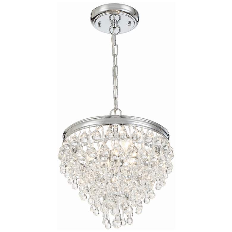 Image 6 Calypso 12 inch Wide Crystal and Chrome Chandelier more views