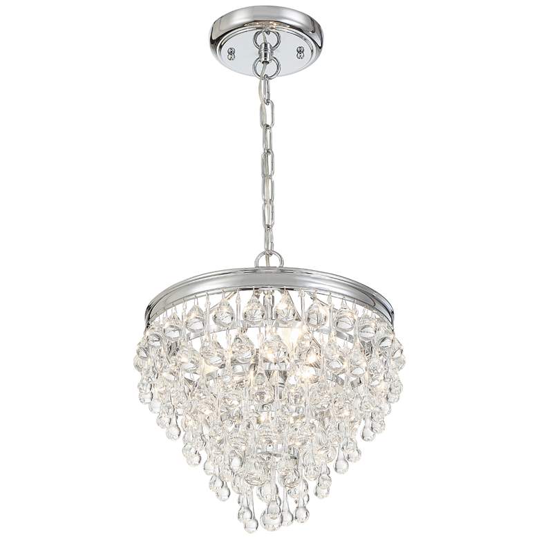 Image 7 Calypso 12" Wide Crystal and Chrome Chandelier more views