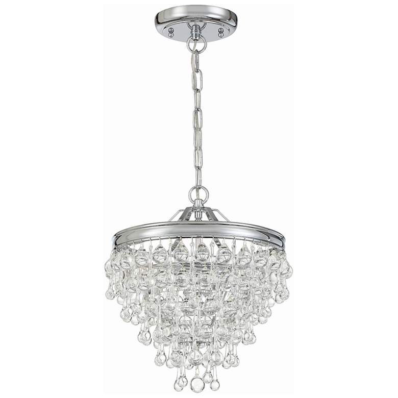 Image 7 Calypso 12 inch Wide Crystal and Chrome Chandelier more views