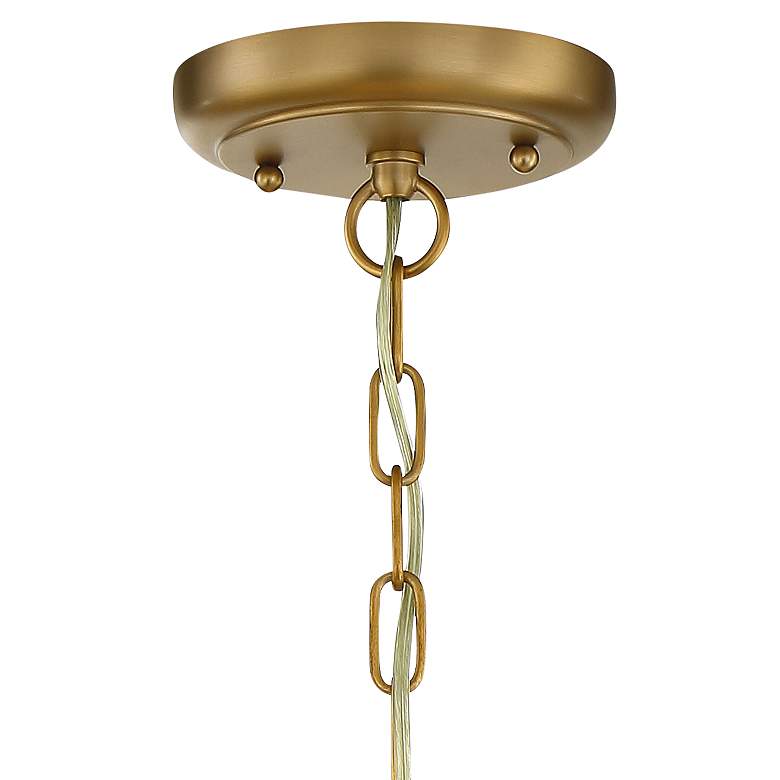 Image 5 Calypso 12" Wide Vibrant Gold and Crystal Mini Chandelier more views