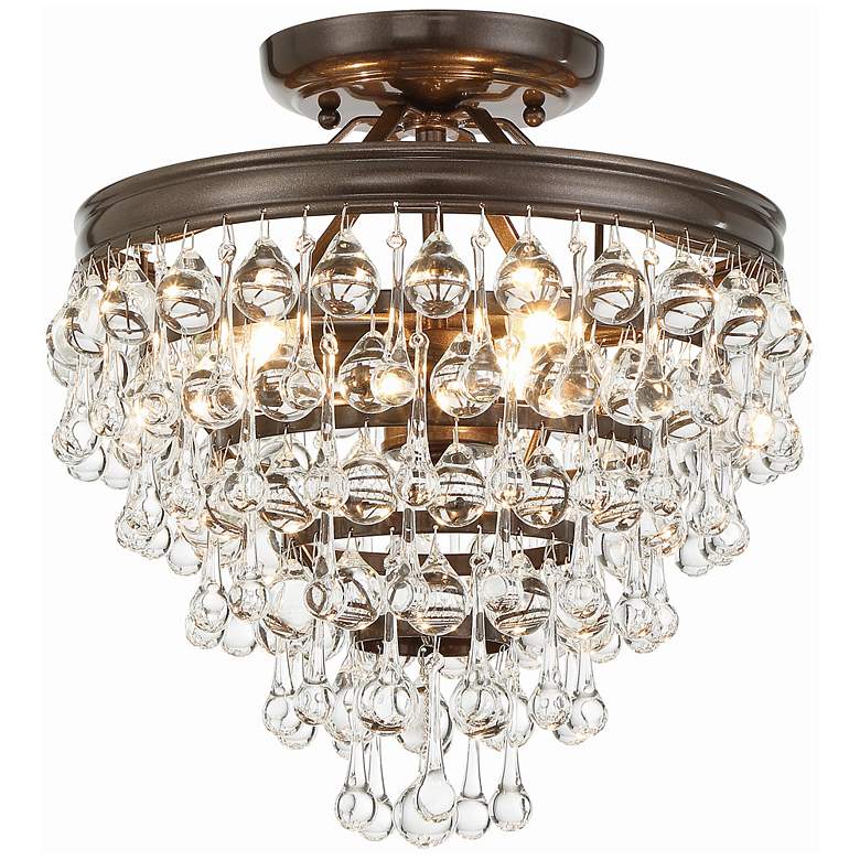 Image 2 Calypso 13" Wide Vibrant Bronze Multi-Tier Ceiling Light