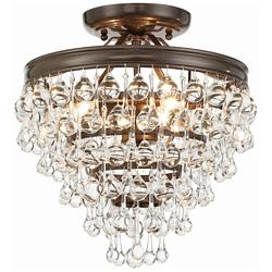 Calypso 13" Wide Vibrant Bronze Multi-Tier Ceiling Light