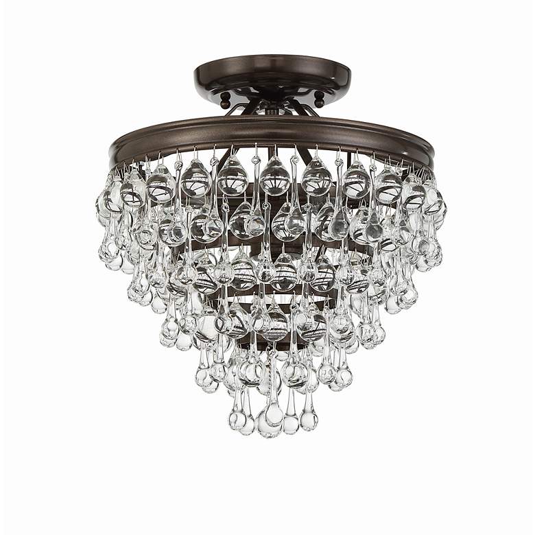 Image 3 Calypso 13" Wide Vibrant Bronze Multi-Tier Ceiling Light more views