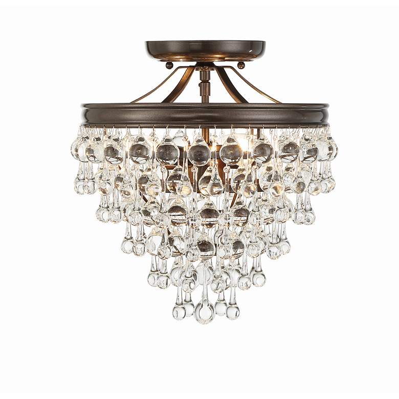 Image 7 Calypso 13" Wide Vibrant Bronze Multi-Tier Ceiling Light more views
