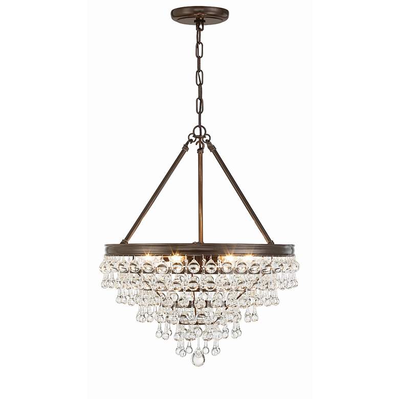 Image 4 Calypso 20" Wide Crystal Vibrant Bronze Chandelier more views