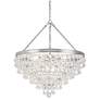 Calypso 24" Wide Polished Chrome and Crystal Chandelier in scene