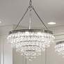 Calypso 24" Wide Polished Chrome and Crystal Chandelier in scene