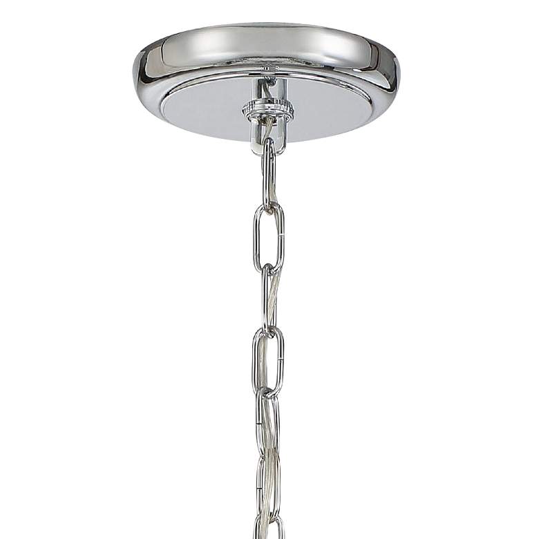 Image 5 Calypso 24 inch Wide Polished Chrome and Crystal Chandelier more views