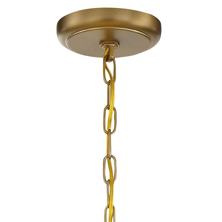 Image 4 Calypso 24 inchW Vibrant Gold and Crystal Teardrop Chandelier more views