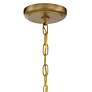 Calypso 24"W Vibrant Gold and Crystal Teardrop Chandelier