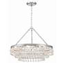 3_Calypso 25" Wide Polished Chrome Crystals 6-Light Chandelier