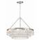 Calypso 25" Wide Polished Chrome Crystals 6-Light Chandelier