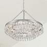 2_Calypso 25" Wide Polished Chrome Crystals 6-Light Chandelier